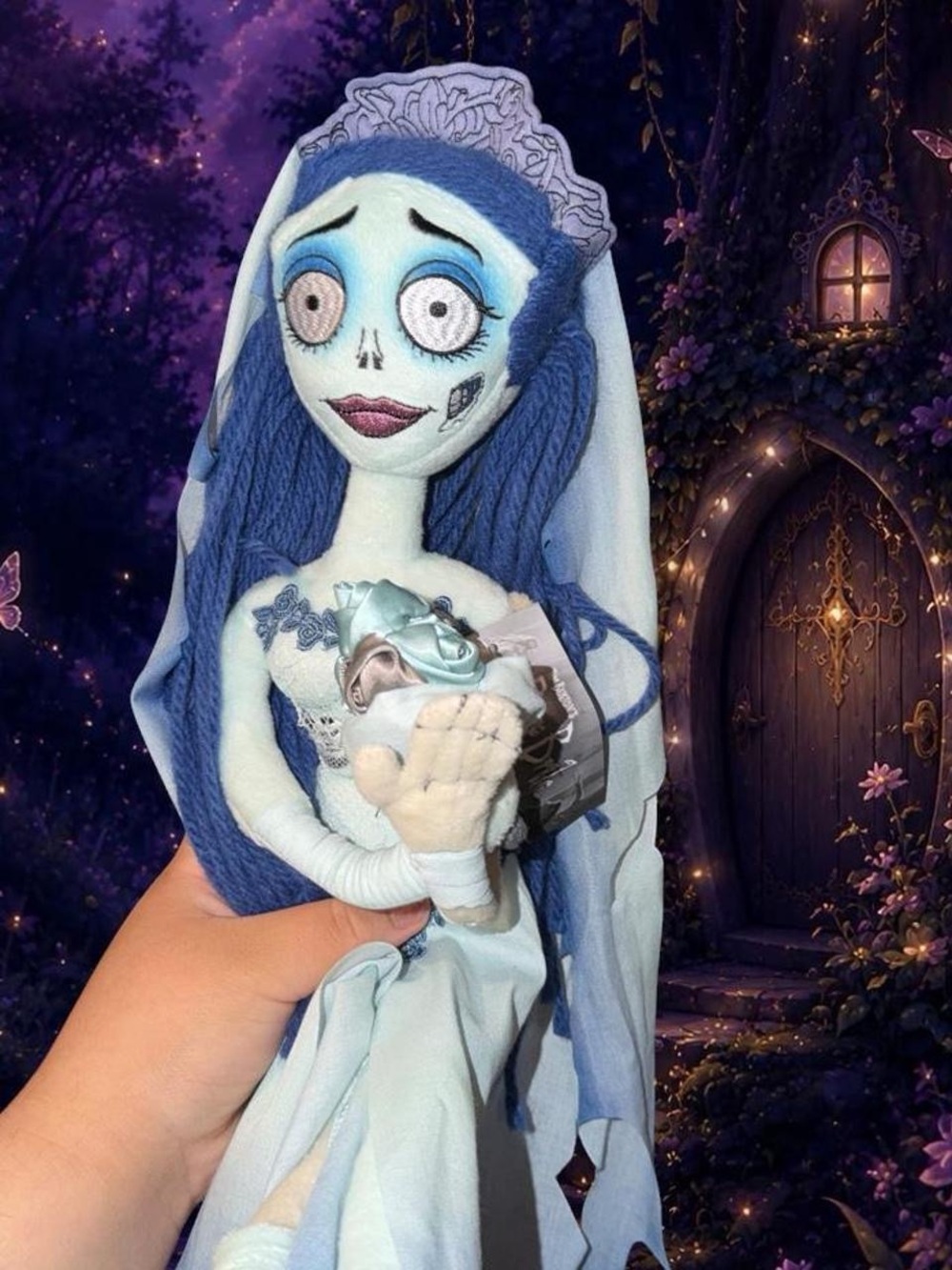 Corpse bride Light Blue Haunted Bride Plush Doll flexible home decor - Picture 2 of 3